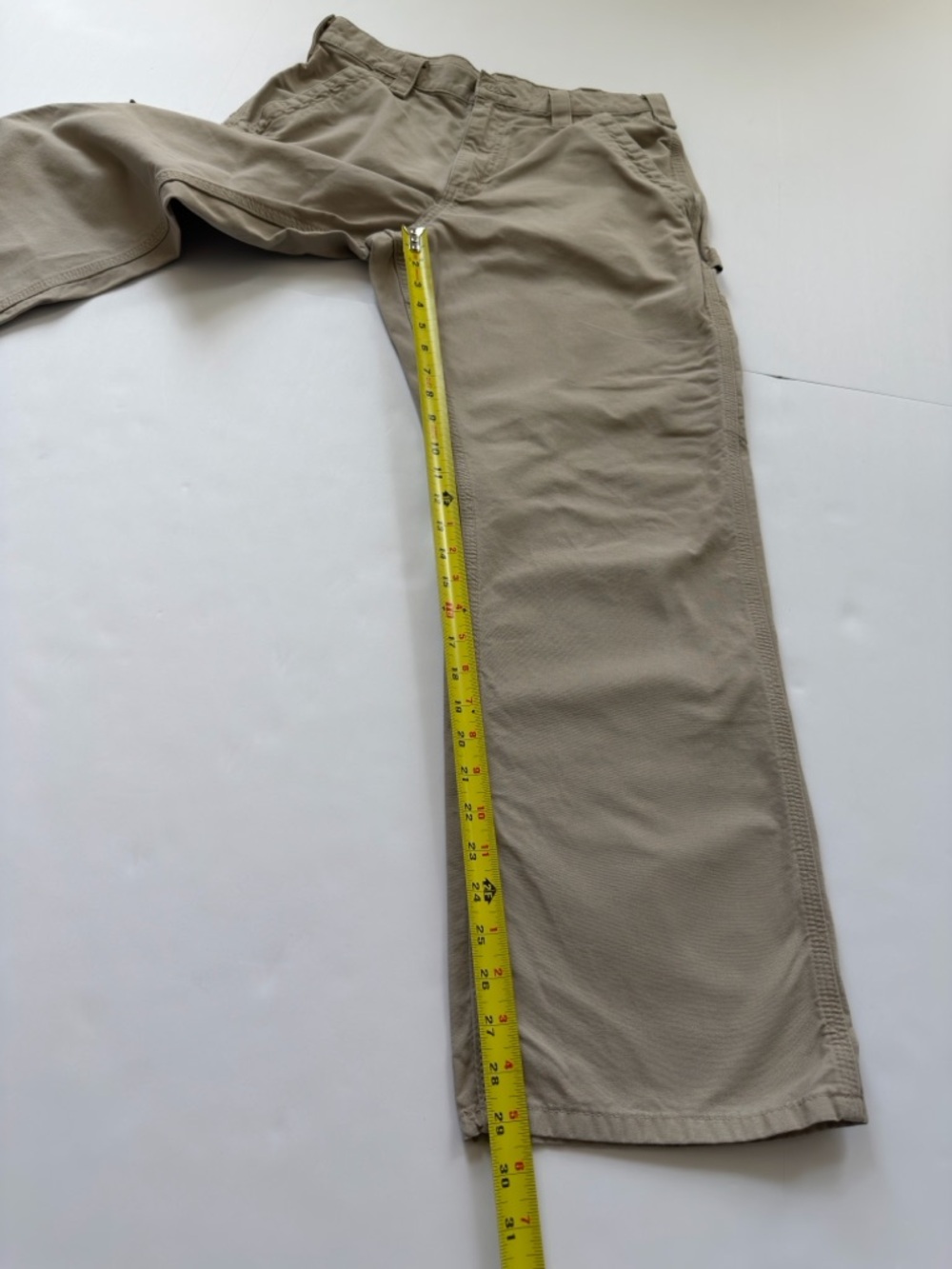 Carhartt B151 Dungaree Fit Pants Mens 32x29 Tan Carpenter Workwear Utility - Picture 5 of 9